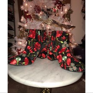 Embroidery Ankle Boots